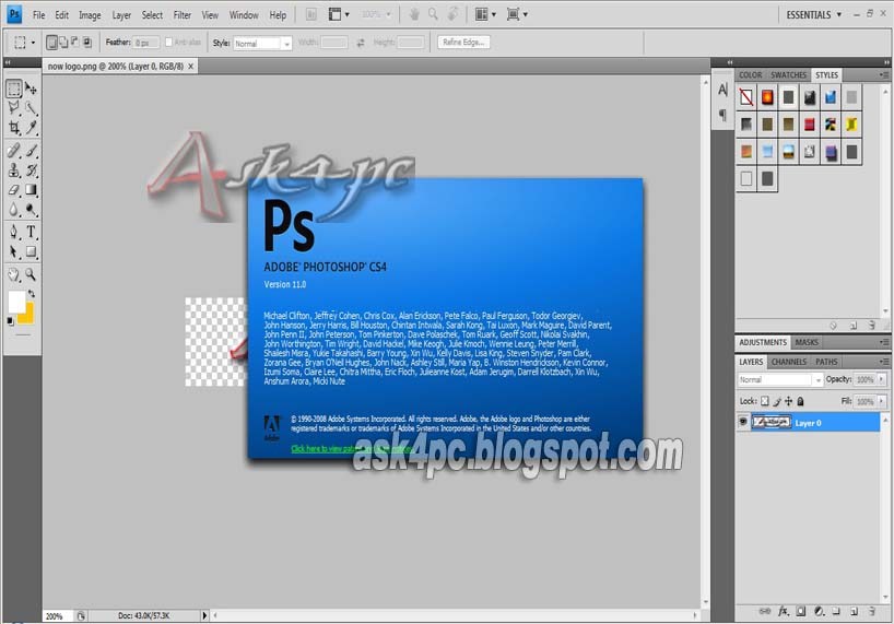 adobe photoshop cs4 software free download full version